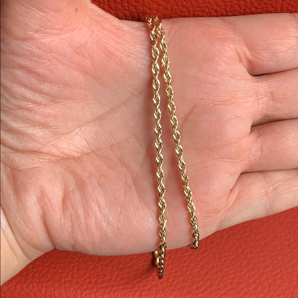 14k yellow gold rope chain 18, 20 inches 2.5mm - Picture 5 of 8
